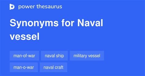 naval synonyms list.